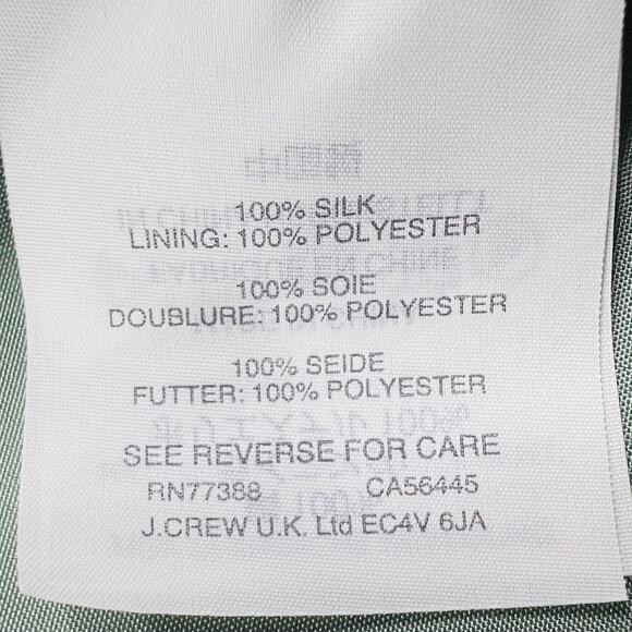 J. Crew Silk Chiffon Heidi Dress 14 Dusty Shale Green 93100 Formal Wedding Party - Picture 10 of 13